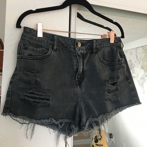 Pacsun Black Denim Shorts